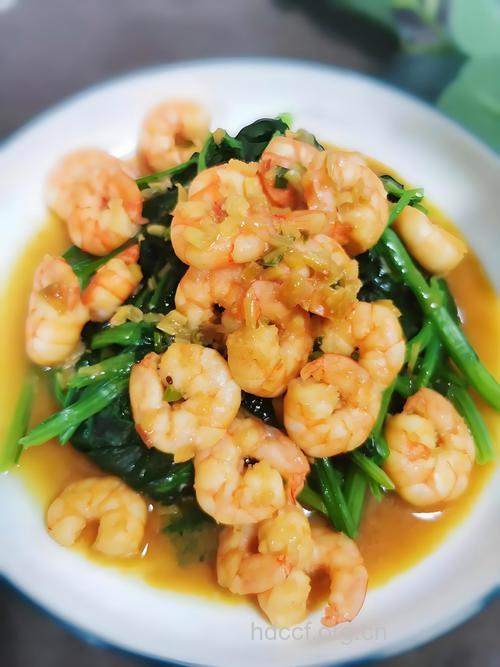 孕期营养食谱——虾仁烧菠菜