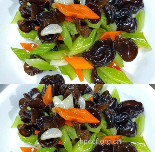 炒出美味黑木耳炒芹菜注意要点