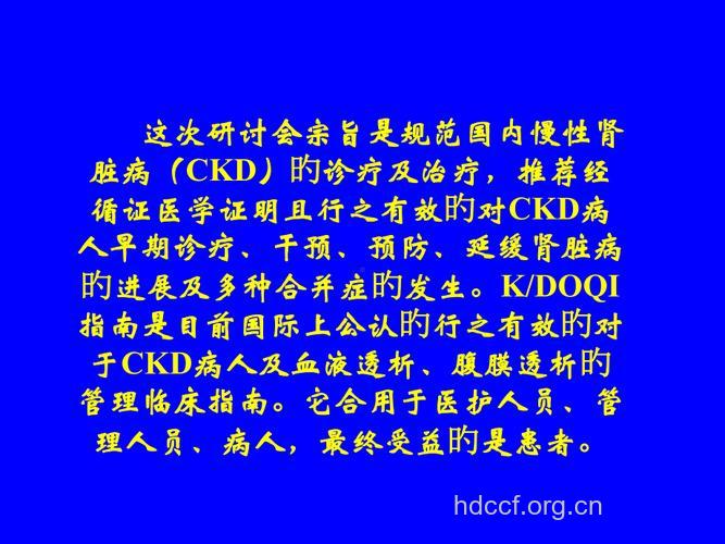 慢性肾脏病一体化治疗