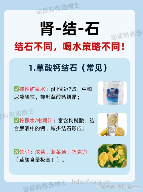 肾结石 盲目喝水并不可取