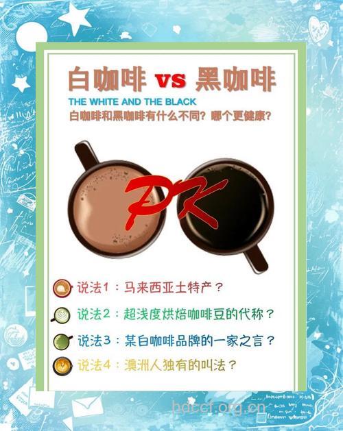 白咖啡和黑咖啡的4大区别