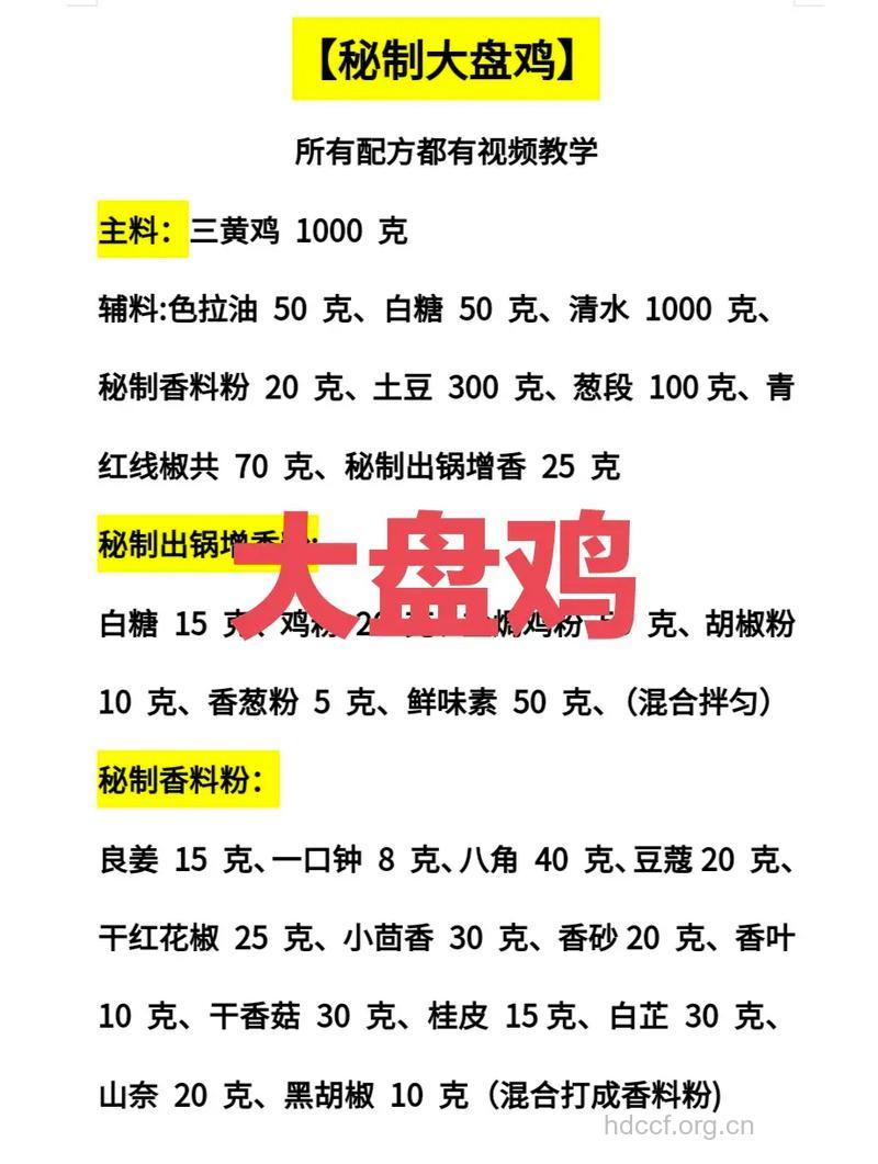 大盘鸡的家常做法 你值得学习