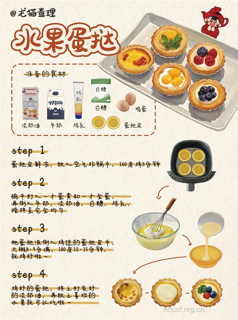 推荐10种美味的蛋挞做法