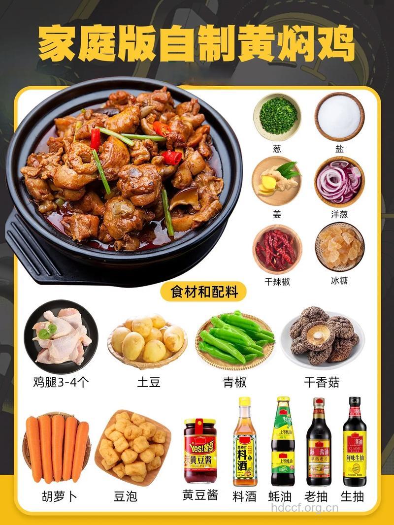 黄焖鸡的做法及营养价值