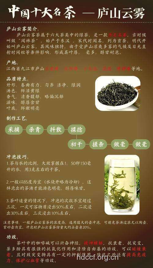 庐山云雾茶功效多 怎么泡