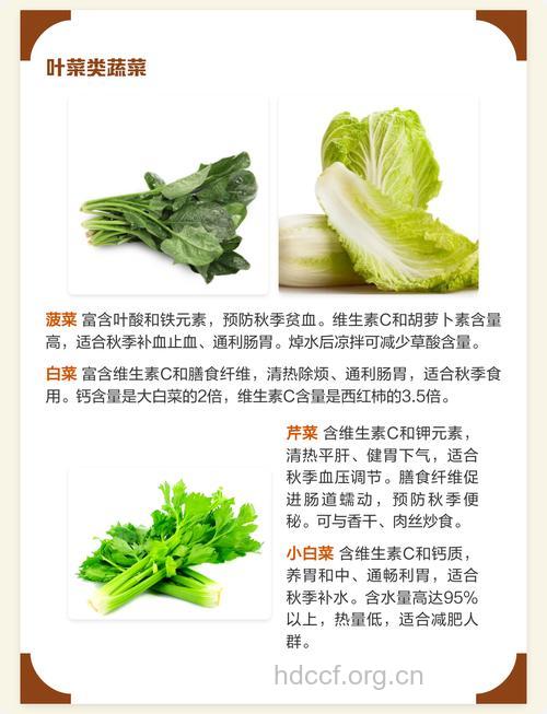 秋季养生蔬菜大盘点
