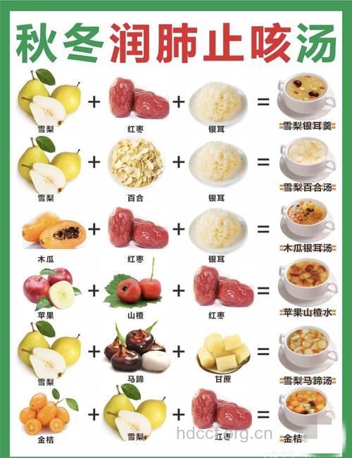 五大最佳润肺止咳食物排行