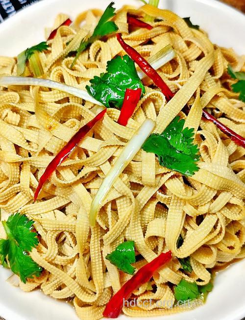 凉拌豆腐丝的简单做法