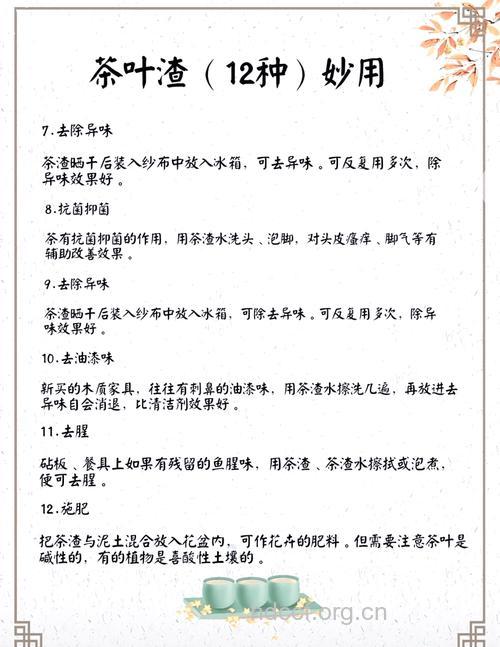 茶叶渣的十大神奇妙用