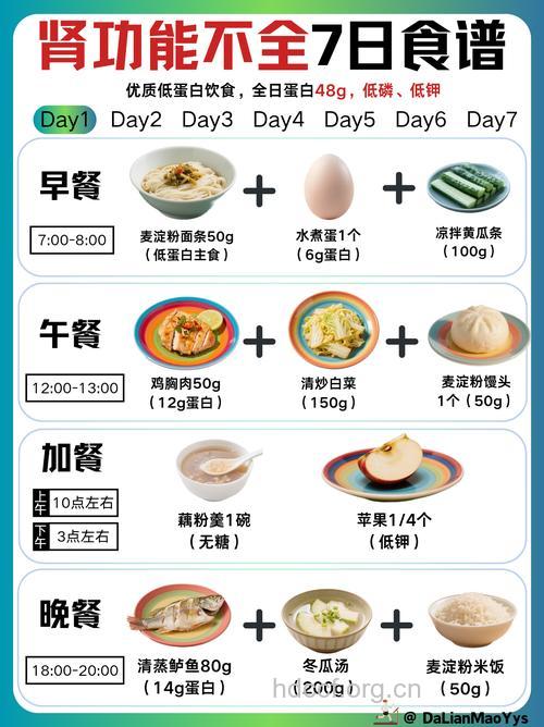 慢性肾病四期饮食食谱列举