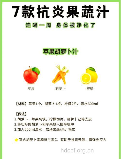 不可错过的七款排毒果蔬汁