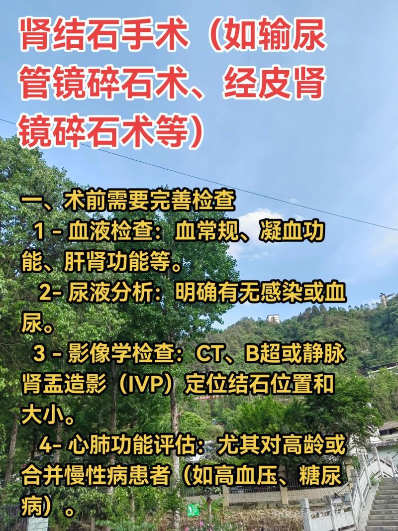 肾结石手术前需要进行的检查