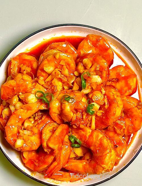 番茄焖明虾--美味食谱