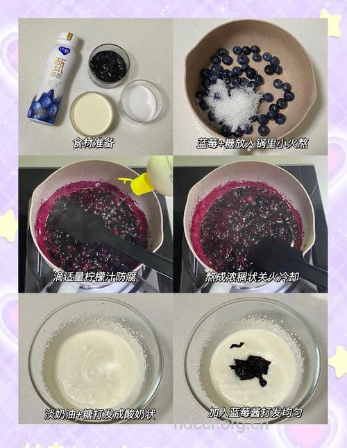 夏日冷饮 蓝莓冰沙的做法