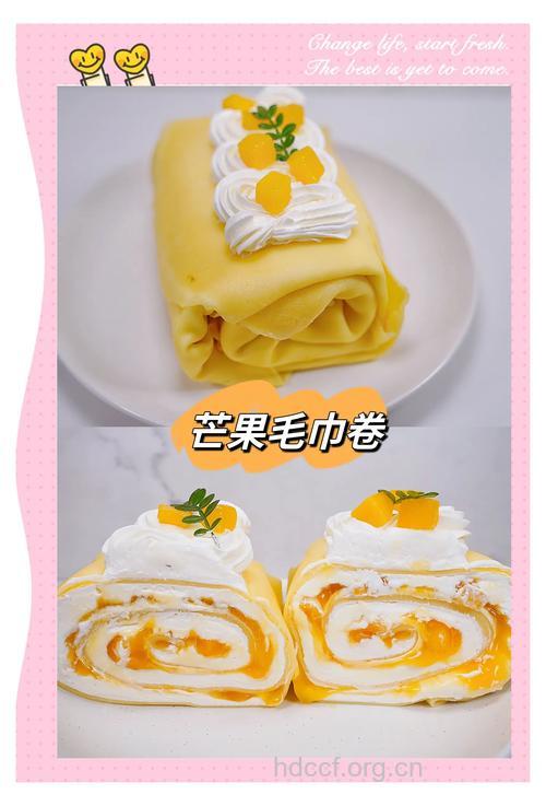 夏季甜品系列之奶油芒果卷