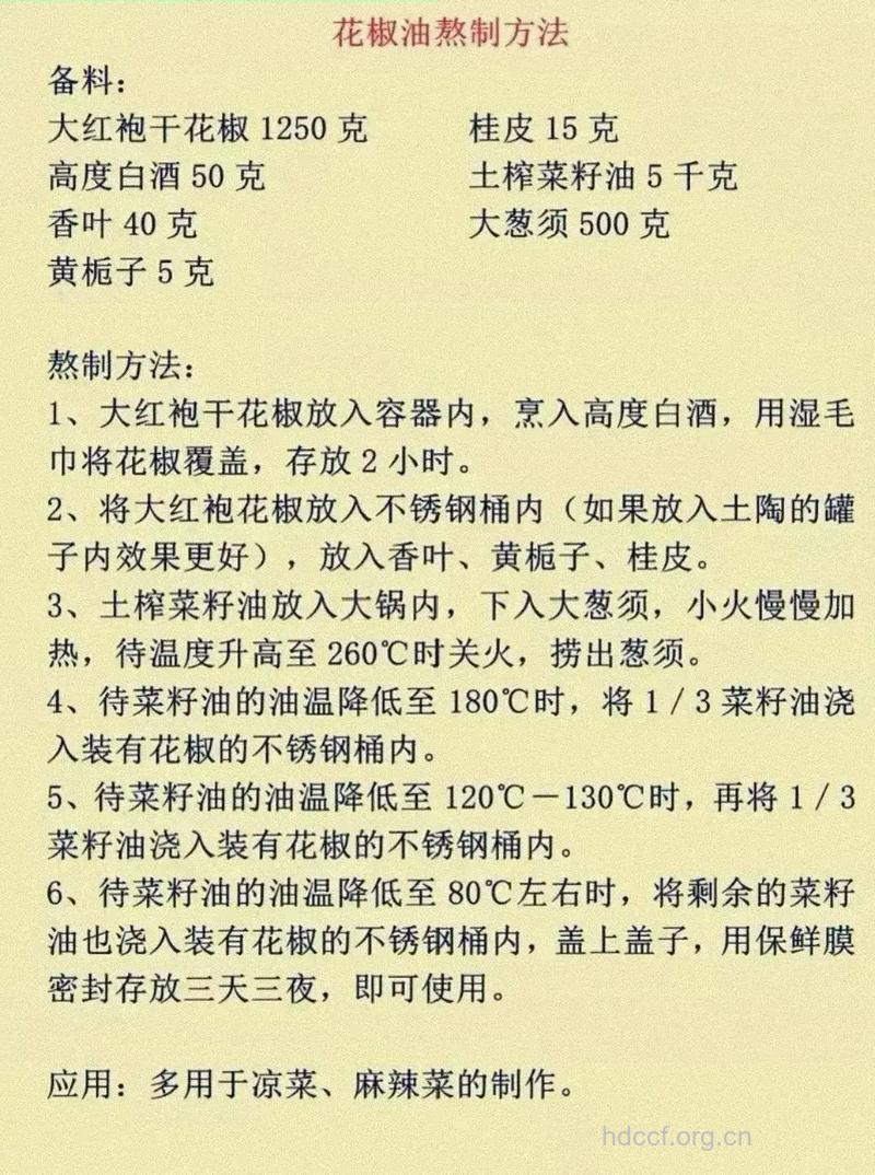 花椒油的做法