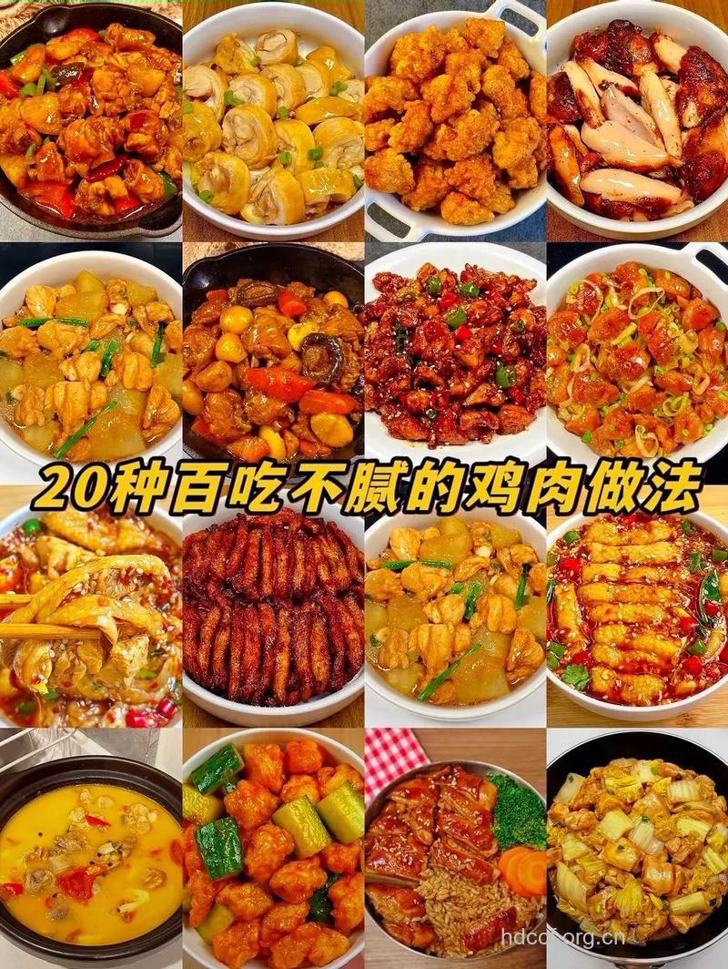 各色各样的鸡肉做法