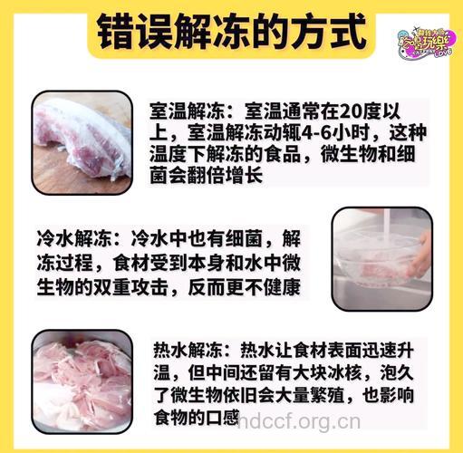 常见的几种食物的冷冻与解冻的方法
