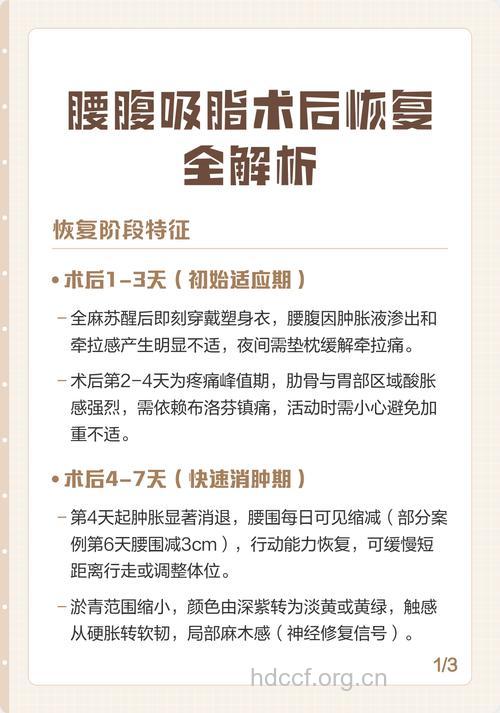腰部吸脂术后护理应该怎么做