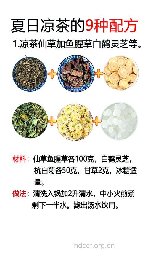 时下流行的凉茶配方