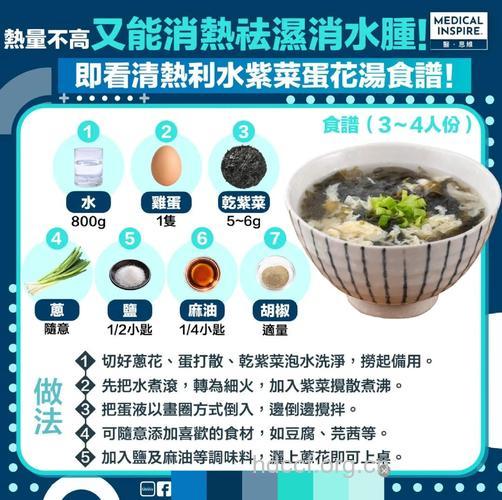 不同紫菜汤功效有所不同