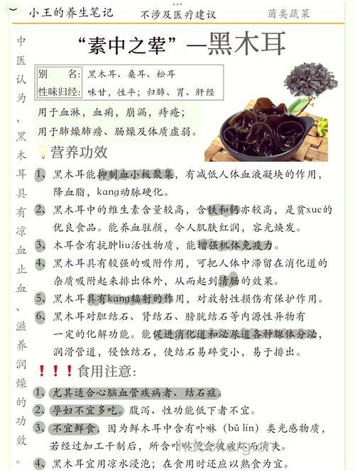 盘点黑木耳的功效和作用