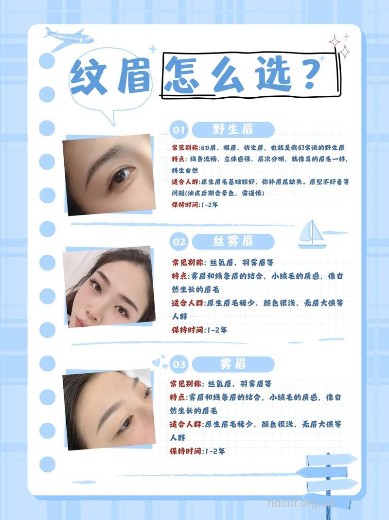 纹眉 绣眉和飘眉三者的区别