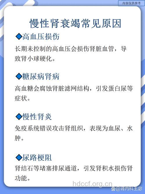 慢性肾衰竭发病的原因是什么