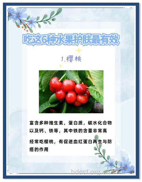 推荐6种水果让你的皮肤变好