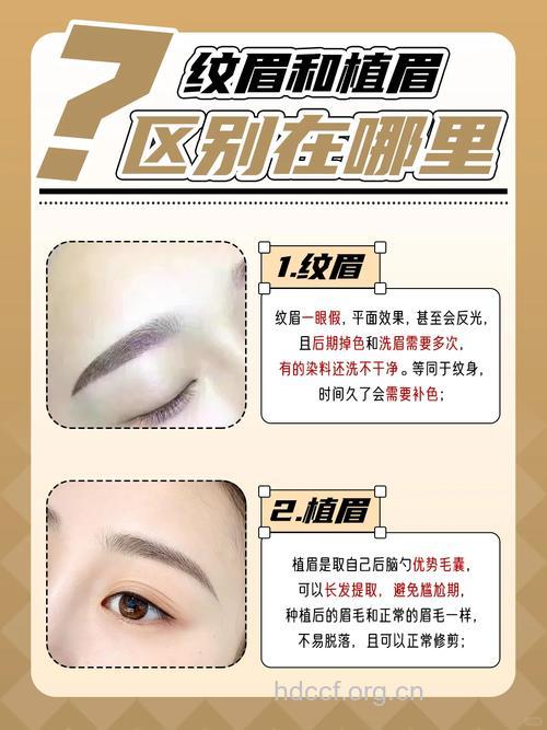 纹眉和绣眉有什么区别?