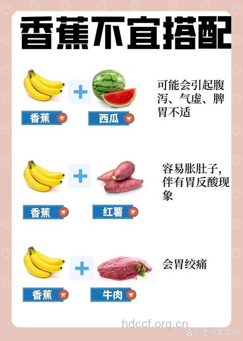 香蕉不可以跟哪些食物一起搭配