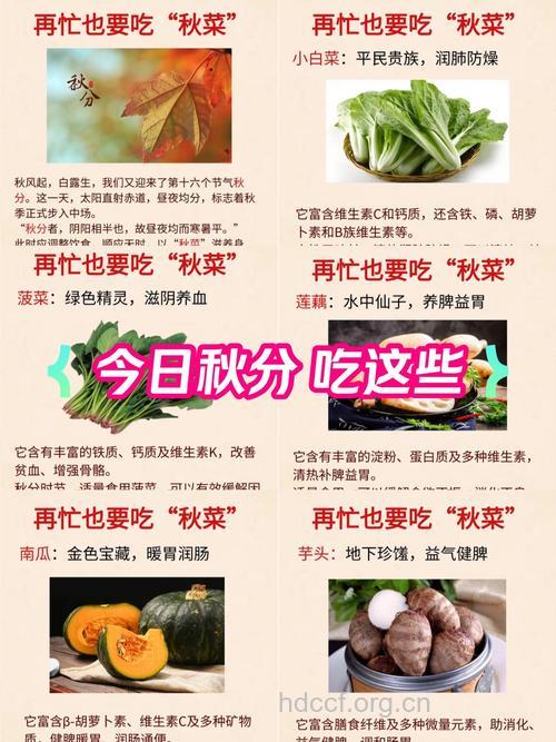 秋分时节吃什么好呢?