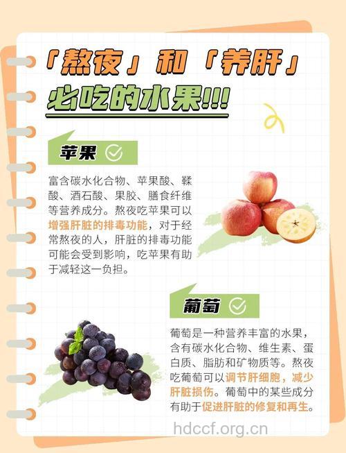 熬夜后一定要吃的5种水果