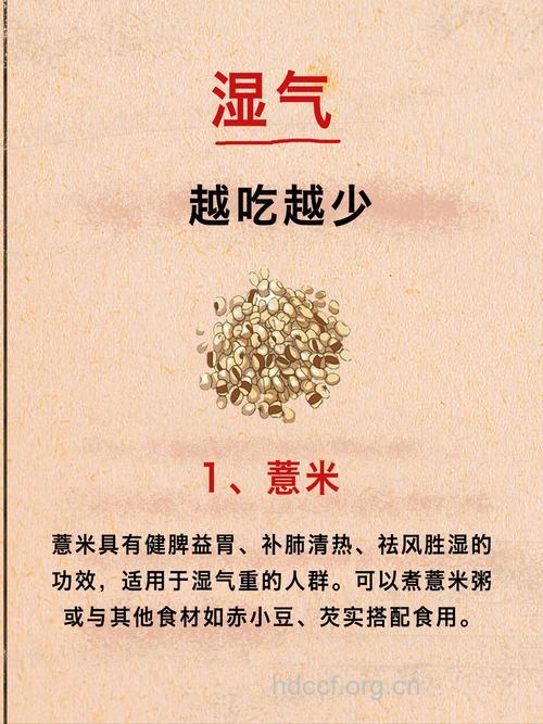 男人体内湿气重 四种食物帮你祛湿