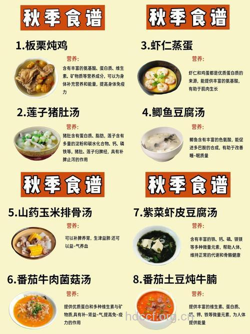 秋季美容必知的十大食谱
