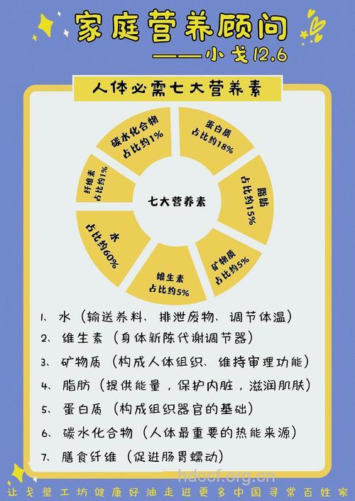 人体器官分别需要的营养素