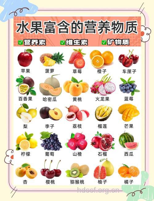 十五种水果的营养成分之最