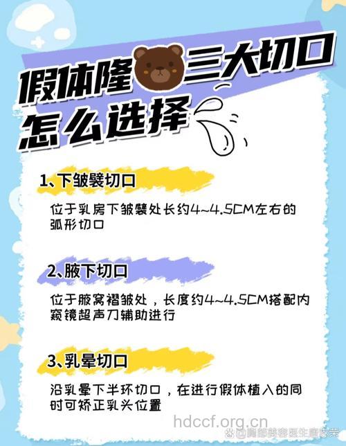 假体隆胸有哪些切口