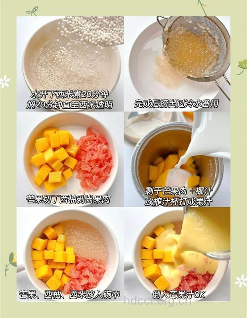 经典港式甜品 杨枝甘露的做法