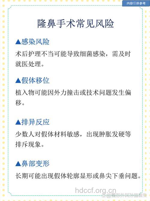 隆鼻有哪些风险