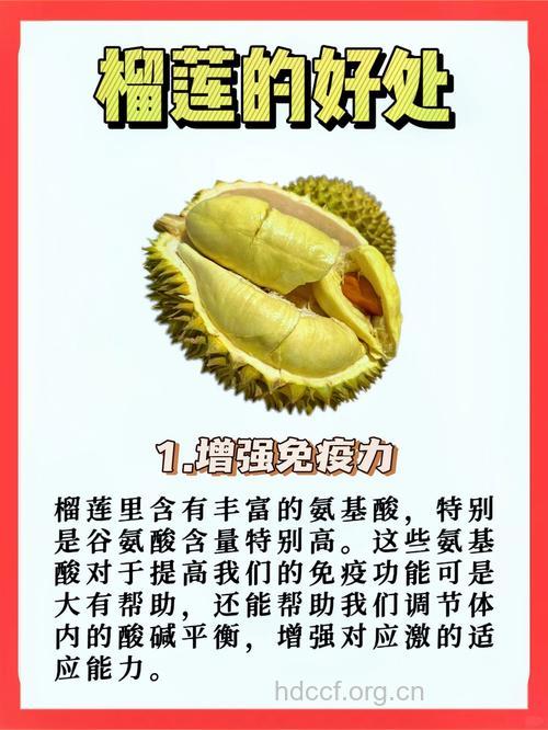 榴莲的营养价值及功效