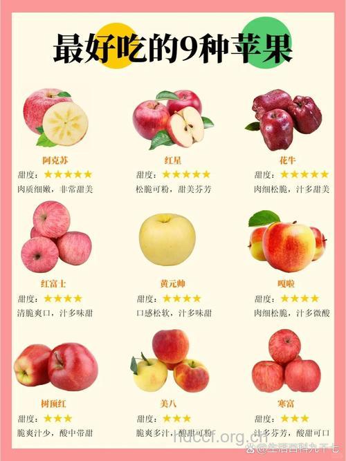 不同颜色苹果的功效