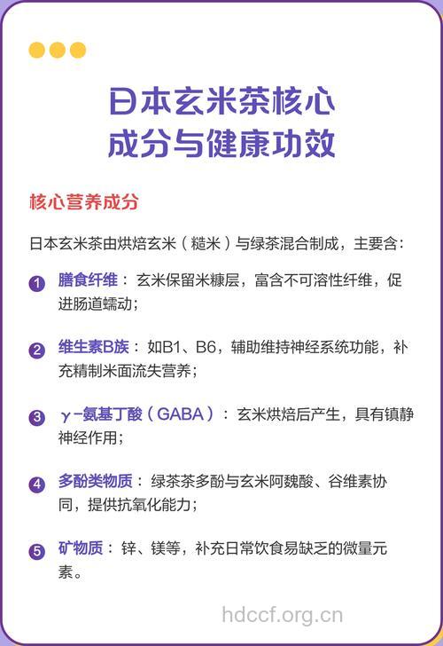 玄米茶的营养功效