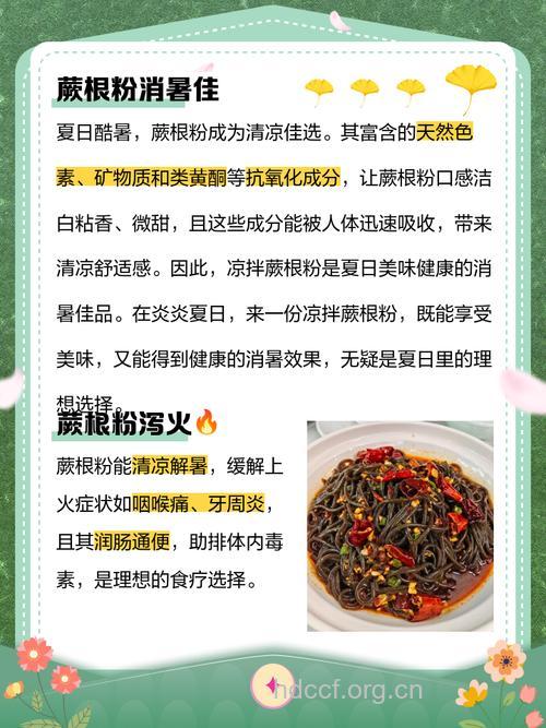 蕨根粉的功效与作用