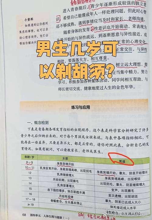 男人什么时候才可以剃须