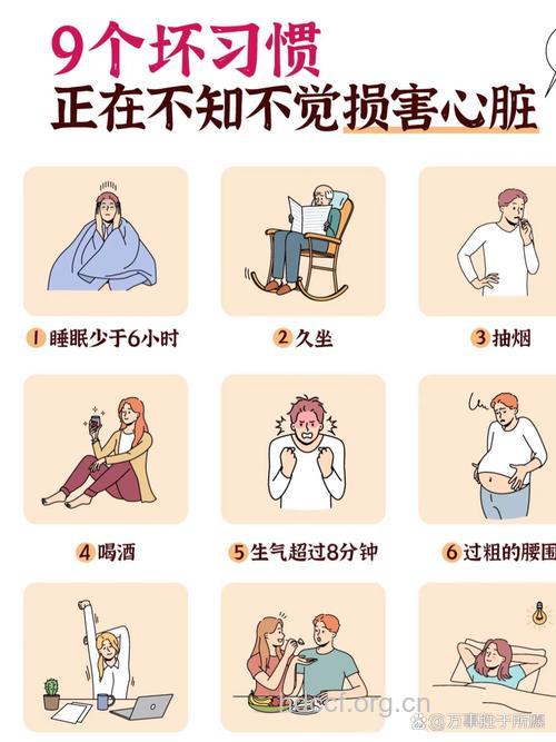 影响心脏健康的坏习惯