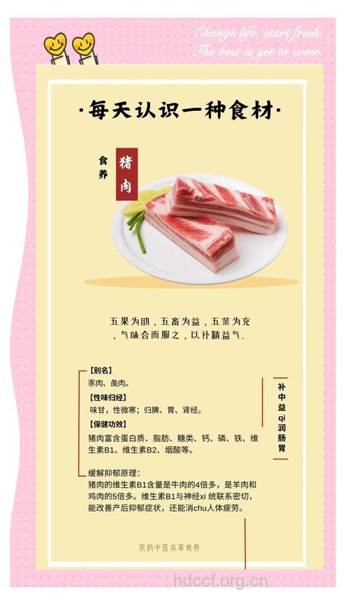 猪肉的营养价值