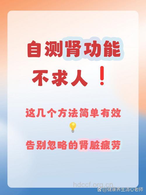 怎么判断肾功能好坏呢?