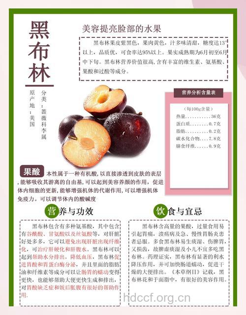 黑布林的营养价值