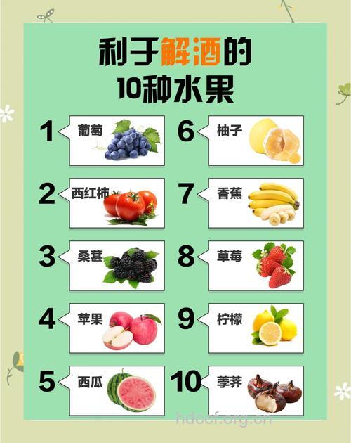 防醉酒的水果